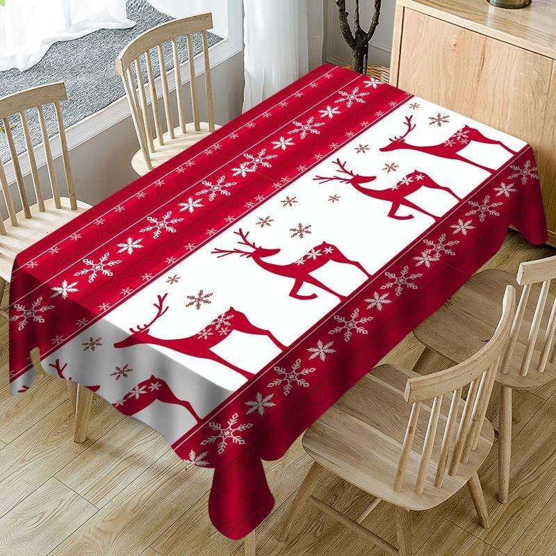 Household Rectangular Tablecloth Christmas Dining Coffee Table Cloth Decoration, Size:150x210cm(C...