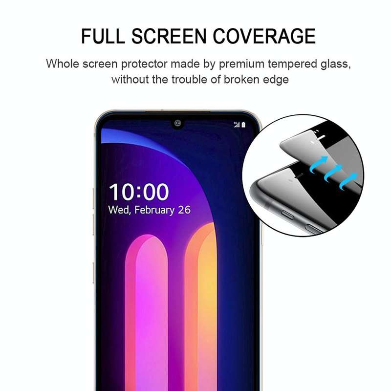 For LG V60 ThinQ 5G Full Glue Full Screen Tempered Glass Film