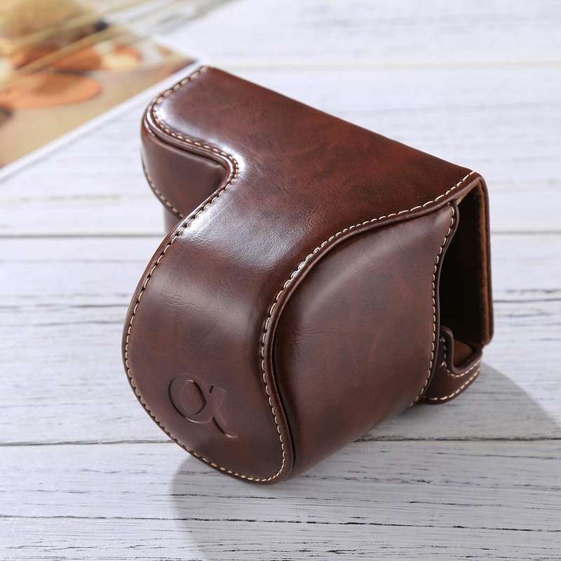 Full Body Camera PU Leather Case Bag with Strap for Sony A5100 / A5000 / NEX-3N (16-50mm / 40.5mm...