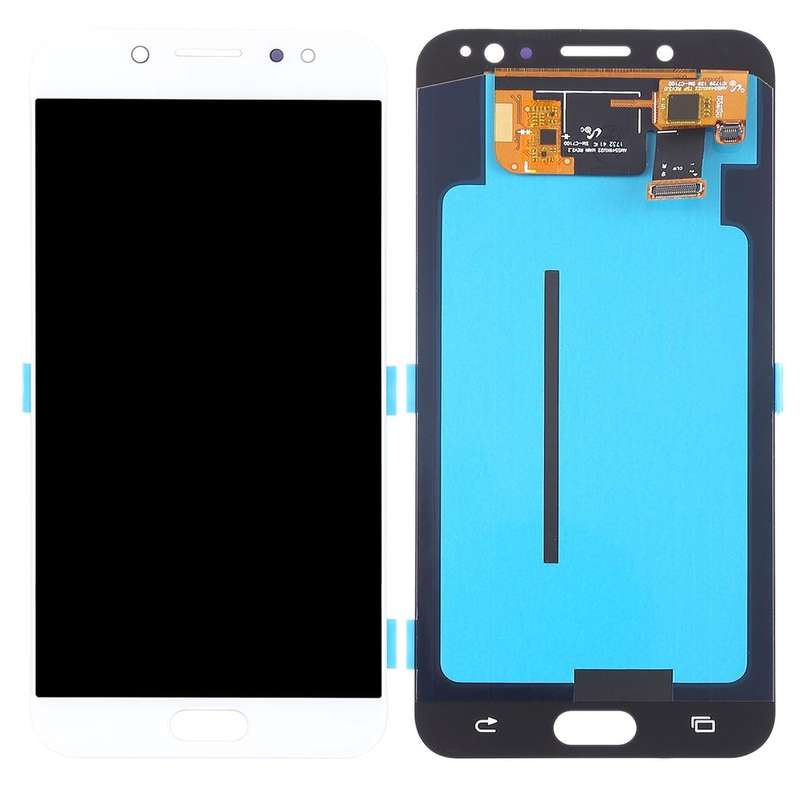 OLED LCD Screen for Galaxy C8, C710F/DS, C7100 with Digitizer Full Assembly (White)