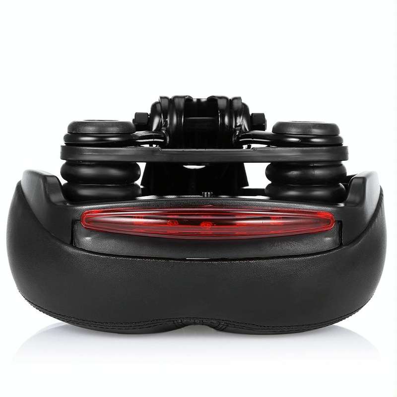 Bicycle Cushion With Lamp Bicycle Saddle Mountain Bike Saddle(Black)