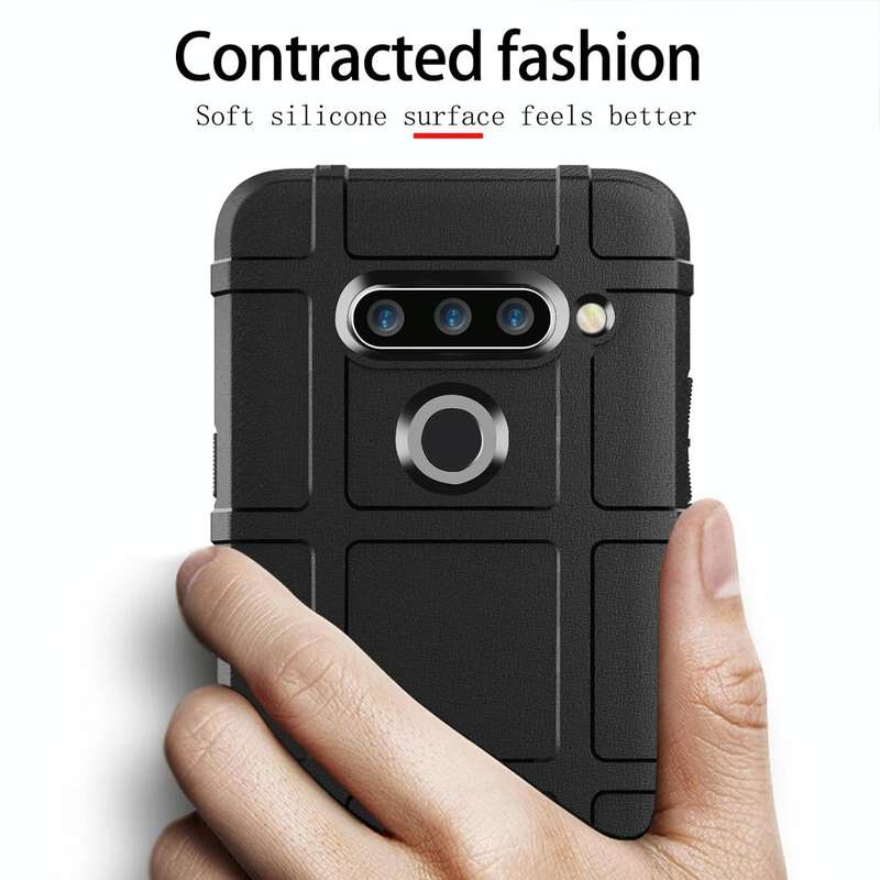 Full Coverage Shockproof TPU Case for LG V40 ThinQ (Green)