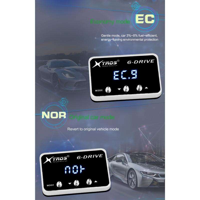 TROS TS-6Drive Potent Booster Electronic Throttle Controller for Jeep Wrangler JK 2007-2017