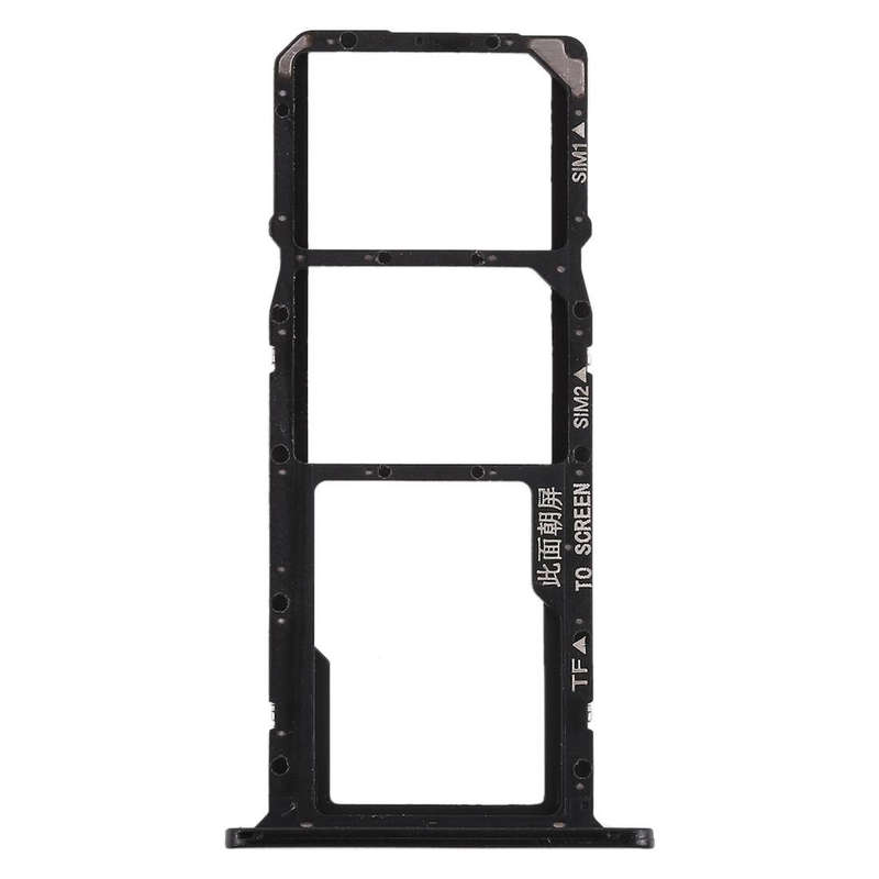 SIM Card Tray + Micro SD Card Tray for Huawei Y5 Prime (2018) / Honor Play 7 (Black)