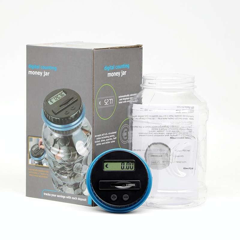 Digital Counting Money Coin Bank for Euro