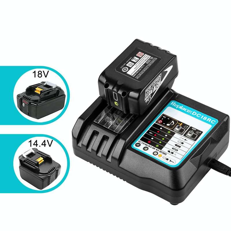 For Makit DC18RA / DC18RC 14.4V-18V Cordless Power Tool Battery Charger(EU Plug)