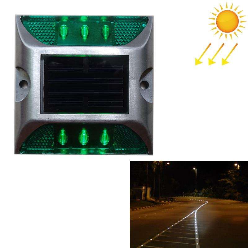 Solar Square Road Stud Light Car Guidance Light Road Deceleration Light, Flashing Bright Version ...