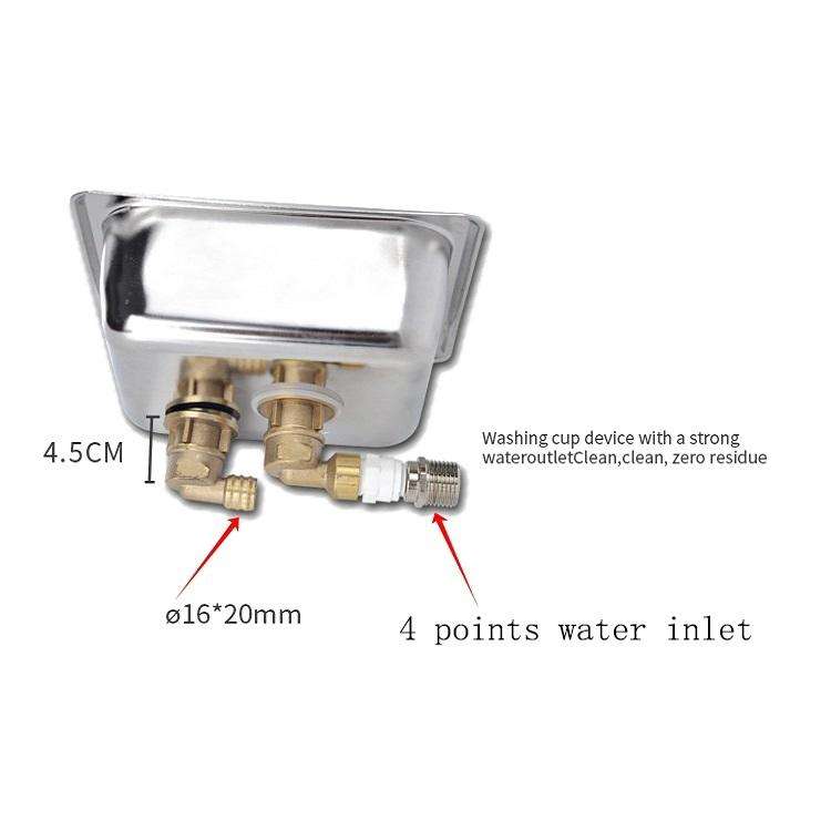 Automatic High Pressure Embedded Stainless Steel Bar Cup Washer Medium Cup Washer