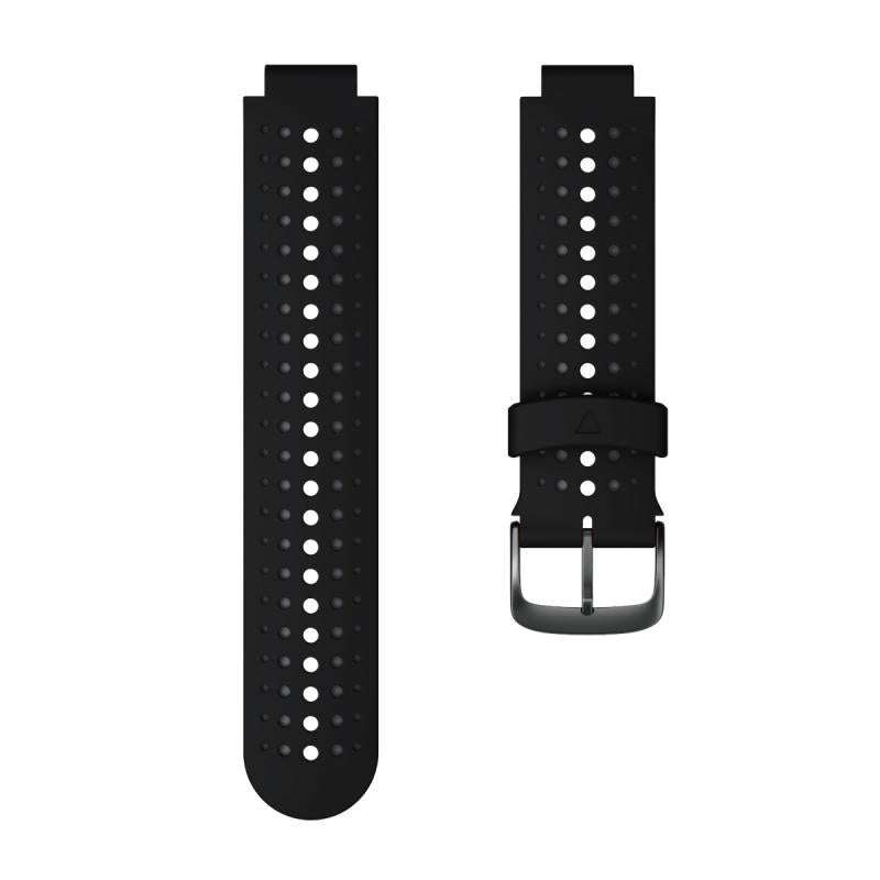 For Garmin Forerunner 220 Two-color Silicone Watch Band(Black Grey)