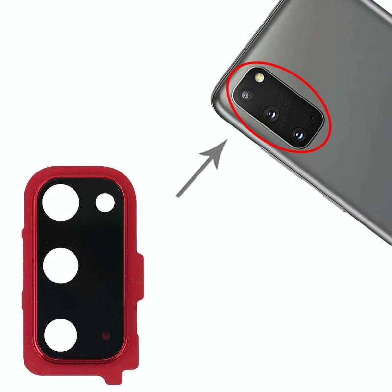 For Samsung Galaxy S20 Camera Lens Cover (Red)