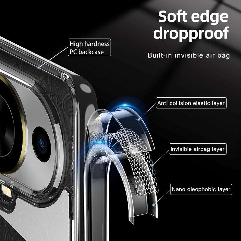For Huawei nova 11 Pro Armor Clear TPU Hard PC Phone Case(Clear)