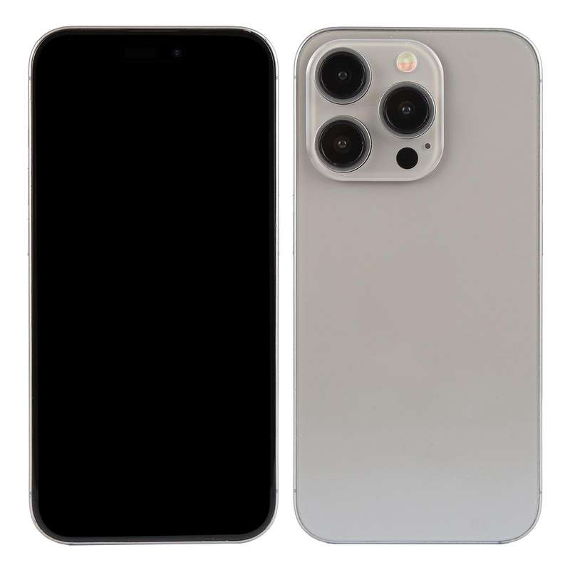 For iPhone 15 Pro Max Black Screen Non-Working Fake Dummy Display Model (Natural Titanium)
