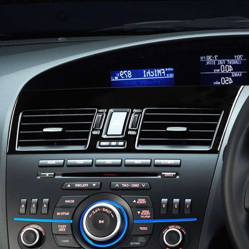 For Mazda 3 Axela 2010-2013 2 in 1 Car Central Vent Set A Decorative Sticker, Right Drive