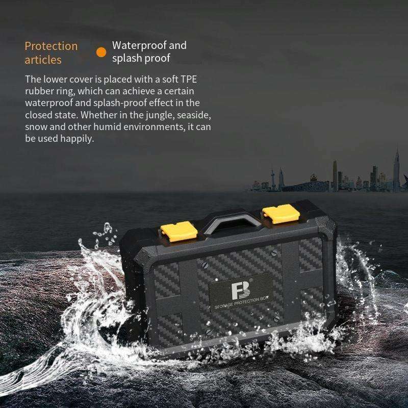 SCB08 Camera Battery Storage Card Protection Box Battery Storage Box(Black)