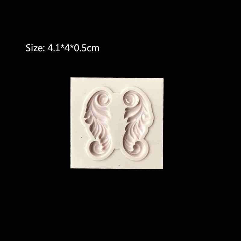 5 PCS Relief Fondant Cake Silicone Mold DIY Chocolate Mold,Style: D216