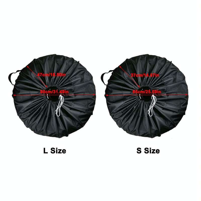 4PCS/Set S Waterproof and Dustproof Car Spare Tire Cover Tire Protector