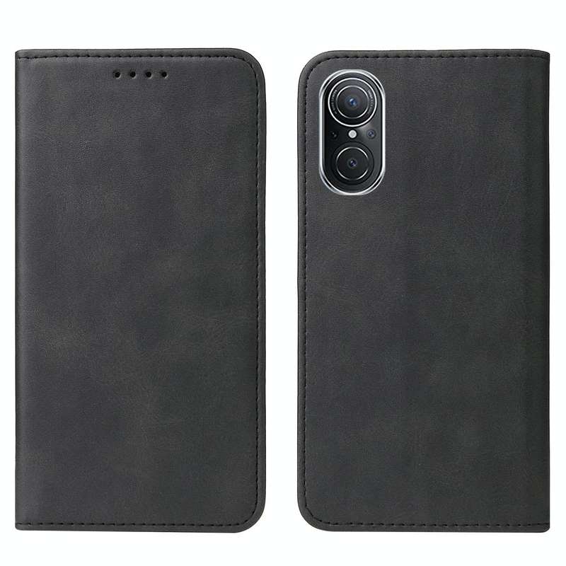 For Huawei Nova 9 SE Magnetic Closure Leather Phone Case(Black)