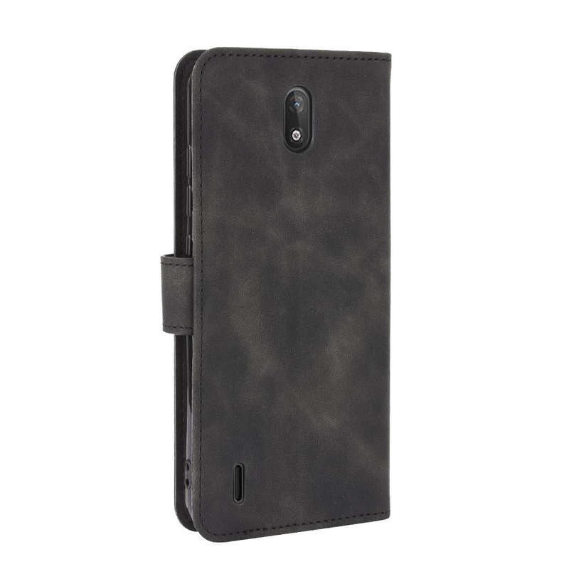 For Nokia C2 Solid Color Skin Feel Magnetic Buckle Horizontal Flip Calf Texture PU Leather Case w...