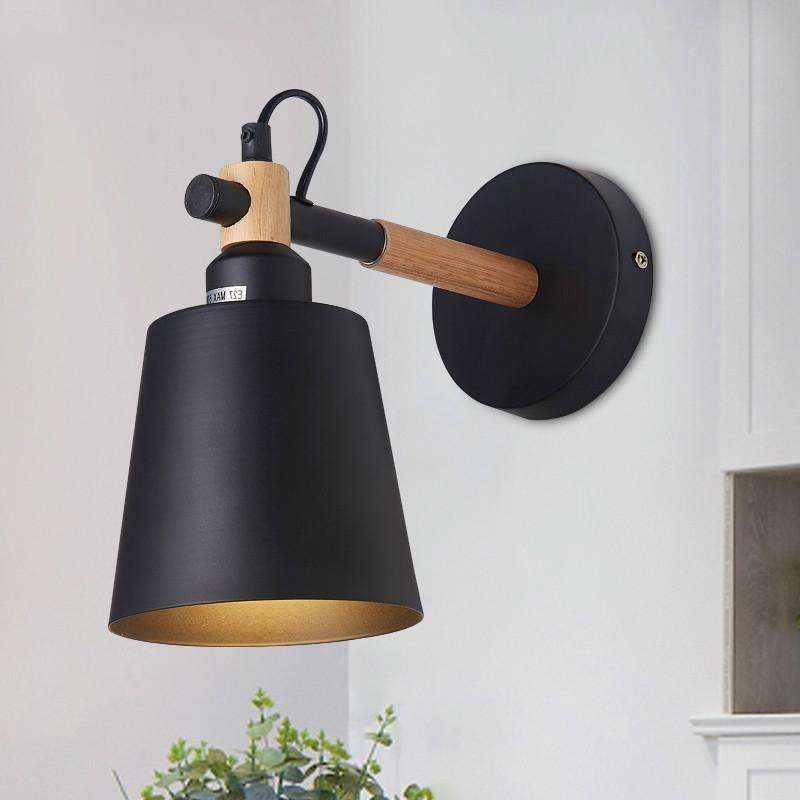 Staircase Aisle Bedside Bedroom Wall Lamp Creative Simple Background Restaurant Oblique Barrel Li...