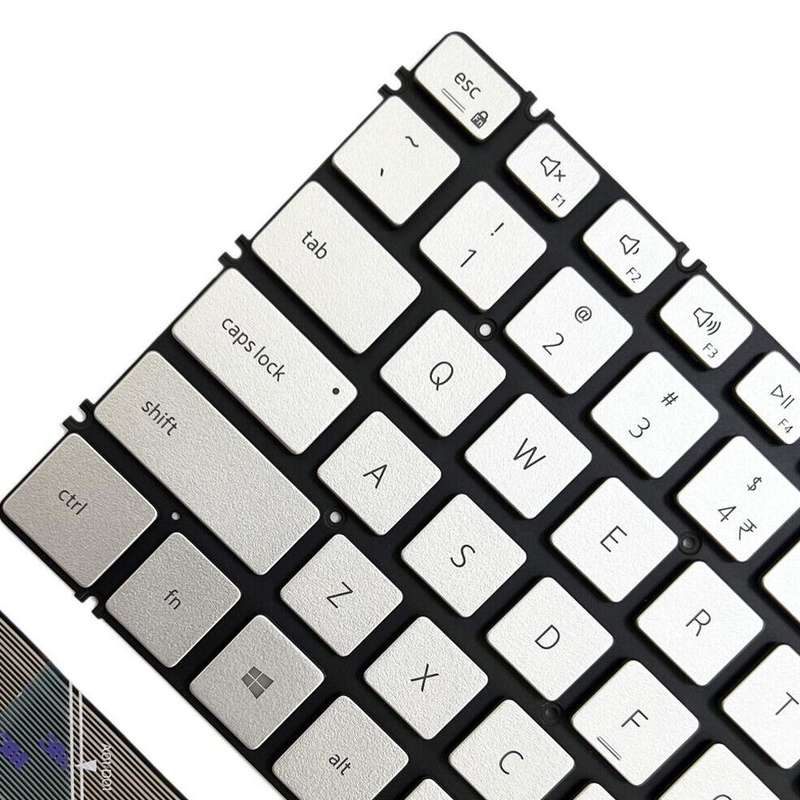 For Dell Inspiron 7490 / Vostro 5390 US Version Backlight Laptop Keyboard(Silver)
