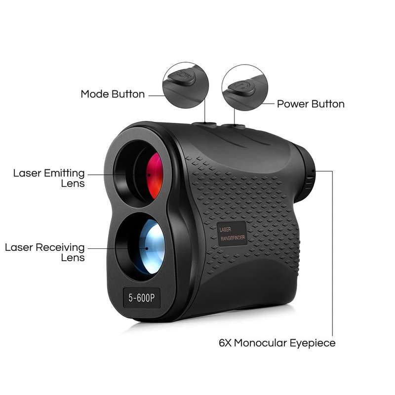 5-600P Handheld Golf Laser Distance Measuring Instrument Telescope Range Finder Distance Measurer...