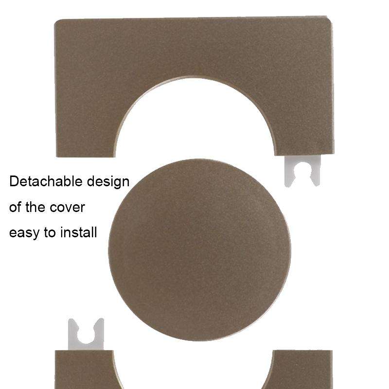 Square Air Conditioning Hole Decoration Cover Wall Hole Plug, Style: 9cm White