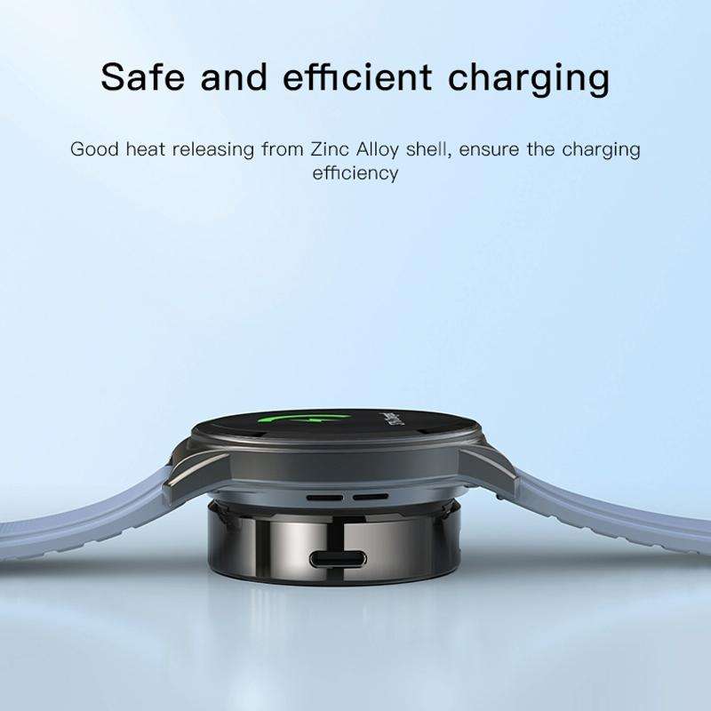 Yesido DS19 For Samsung Smart Watch Portable Charger Dual Input Port Magnetic Wireless Charger(Bl...