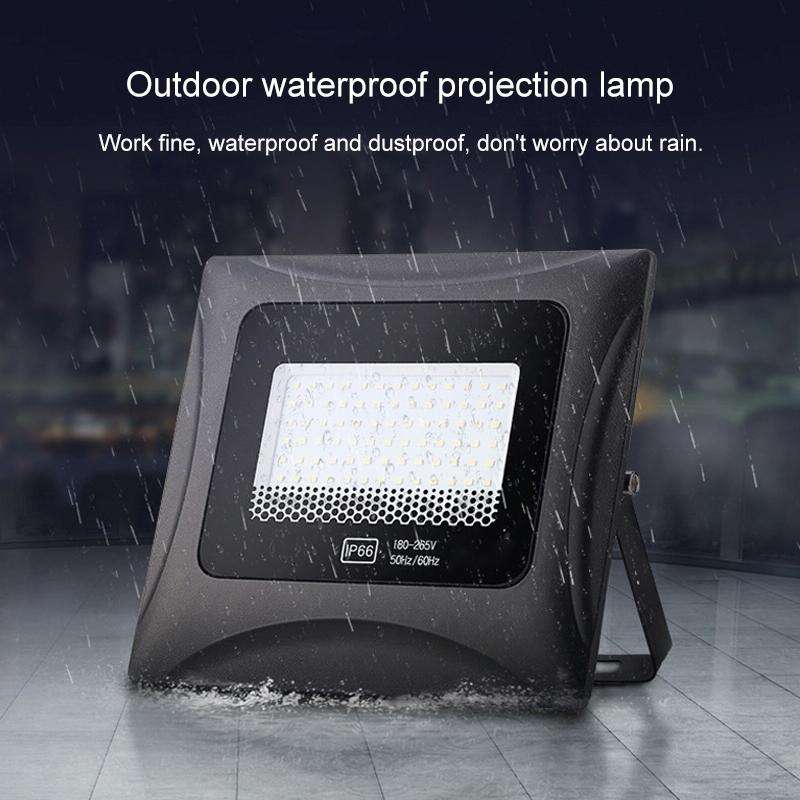 6500K Solar Lamp Outdoor Waterproof LED Floodlight, 100W