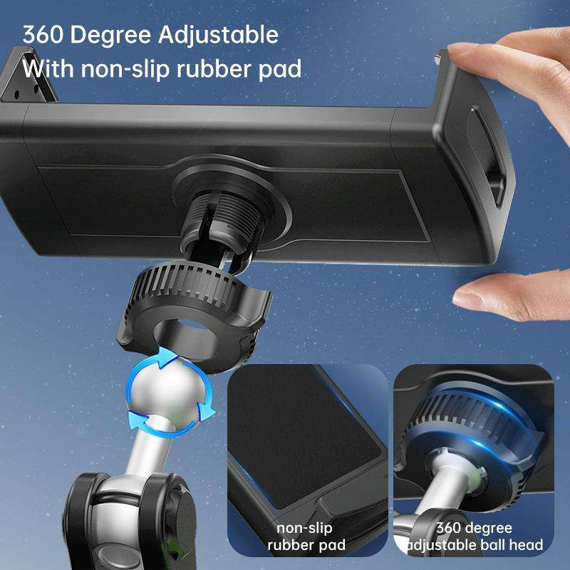 UBA-P1LB Car Flexible Tablet Suction Cup Clamp Holder with Extension Rod & Remote Control