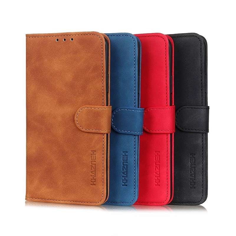 For iPhone SE 2022 / SE 2020 Retro Texture PU + TPU Horizontal Flip Leather Case with Holder & Ca...