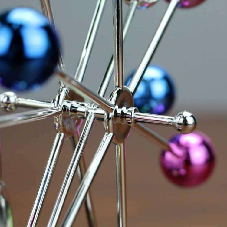 H010 Colorful Ball Ferris Wheel Perpetual Motion Device Eternal Celestial Model Wobbler Home Deco...