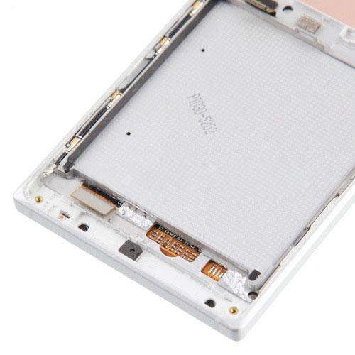 TFT LCD Screen for Nokia Lumia 830 Digitizer Full Assembly with Frame (Silver)