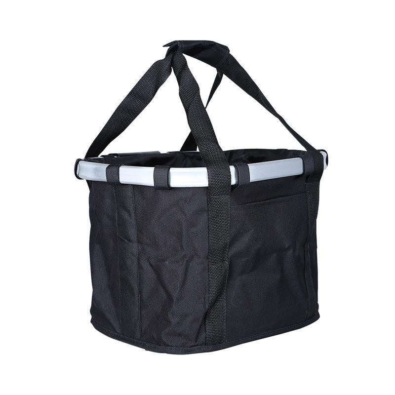 Outdoor Bicycle Front Bag Pet Basket Simple Assembly Foldable Riding Bag(Black)