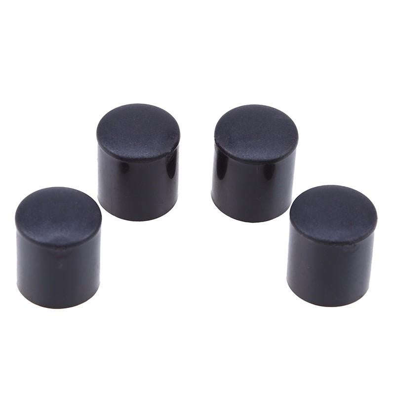 100 PCS Plastic Chair Feet Protectors Black Anti-skid Furniture Legs Table Base Cap Floor Protect...