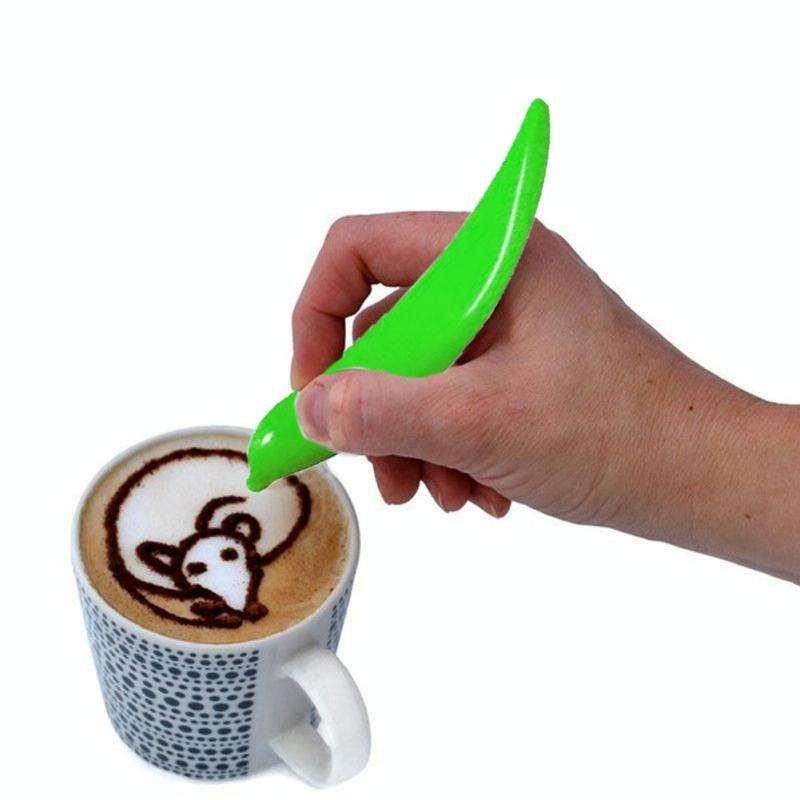New Electric Latte Art Pen For Coffee Cake Pen For Spice Cake Decorating Pen Coffee Carving Pen B...