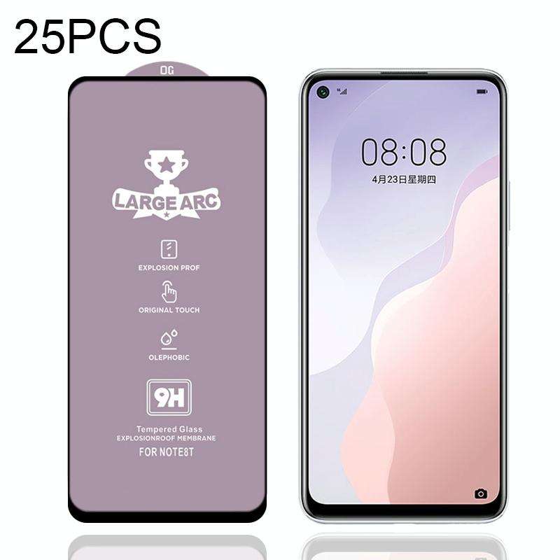 For Huawei nova 7 SE 25 PCS 9H HD Large Arc High Alumina Full Screen Tempered Glass Film