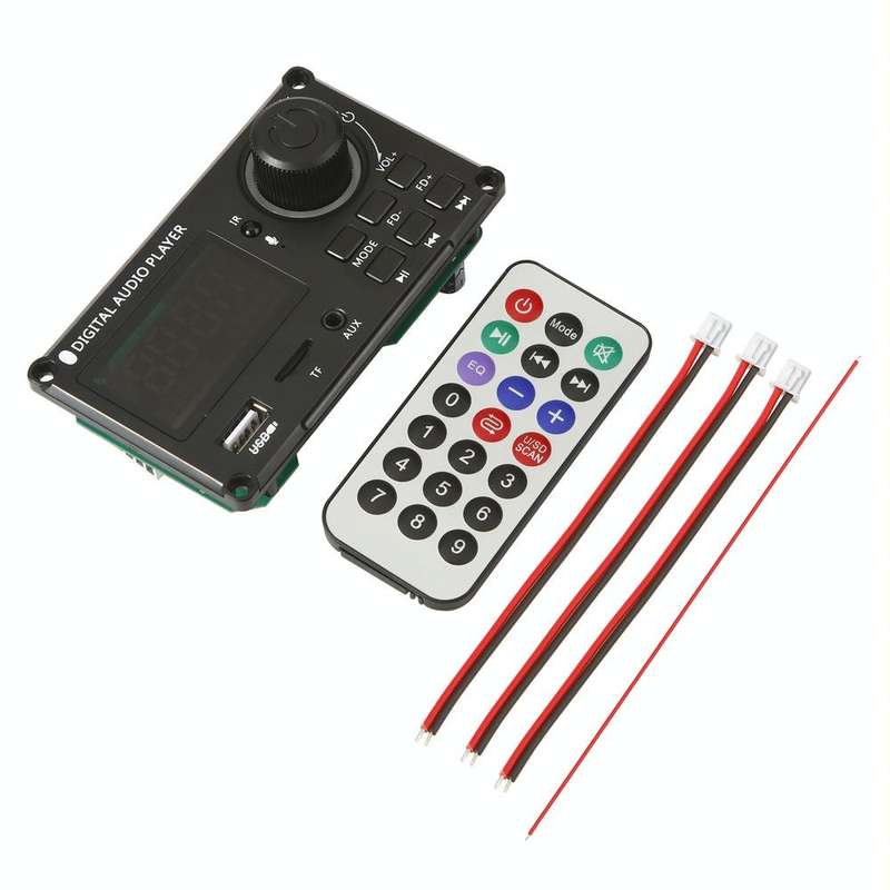 100W 12V TPA3116 Color Screen Power Amplifier Bluetooth Decoder Board With Recording Call(Small R...