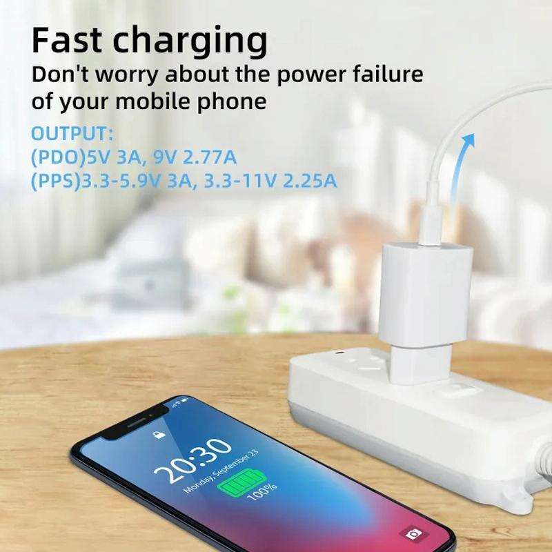 TA800 PD / PPS 25W Type-C Port Charger for Samsung, EU Plug(White)