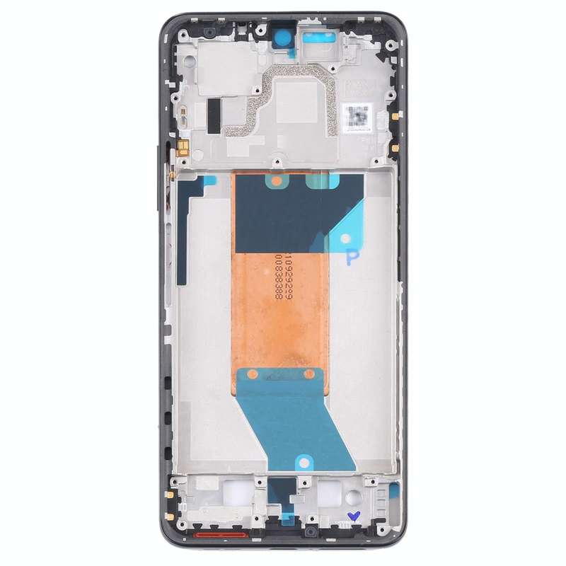 Front Housing LCD Frame Bezel Plate for Xiaomi Redmi K50 / Redmi K50 Pro(Black)