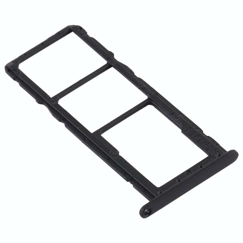 SIM Card Tray + SIM Card Tray + Micro SD Card Tray for Huawei Y6s (2019) (Black)
