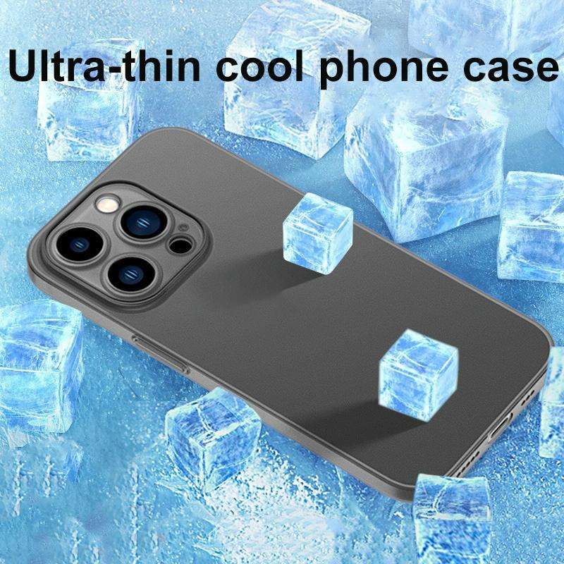 For iPhone 13 Pro Ultra-thin Micro Frosted Heat Dissipation Phone Case(Black)