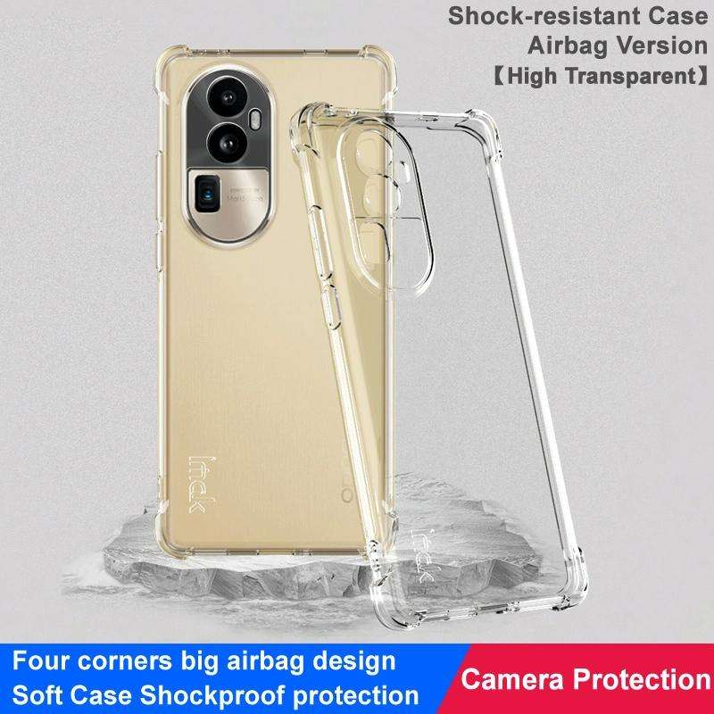 For OPPO Reno10 Pro+ 5G imak Shockproof Airbag TPU Phone Case(Transparent)