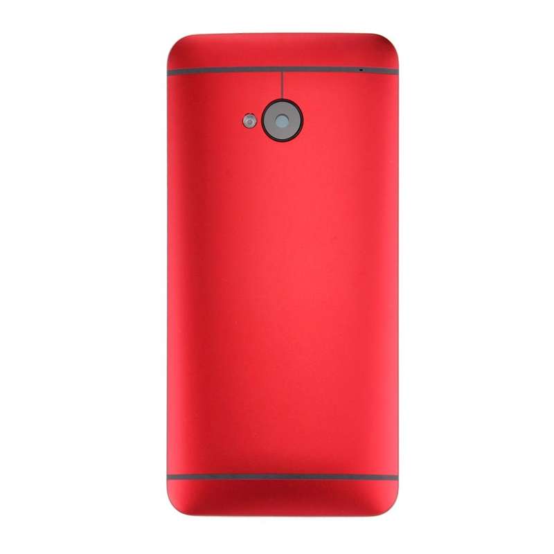 Back Housing Cover for HTC One M7 / 801e(Red)