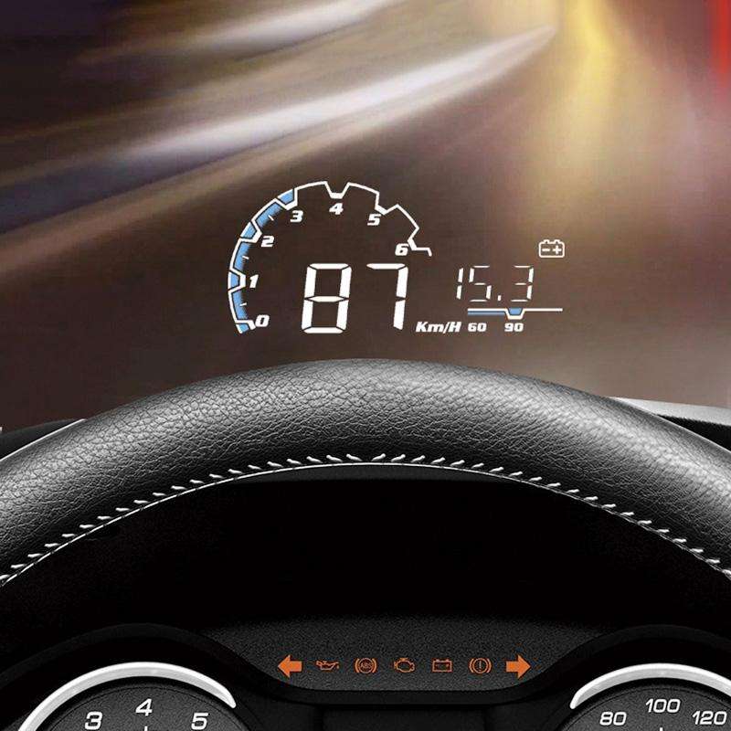 H300 Car 5 inch OBD HUD Head-up Display Support Engine Failure Alarm / Water Temperature Alarm Vo...