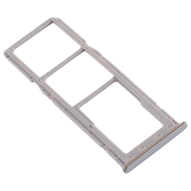 For Galaxy A20 A30 A50 SIM Card Tray + SIM Card Tray + Micro SD Card Tray (Grey)