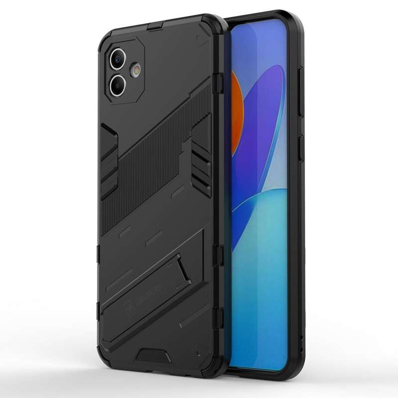 For Samsung Galaxy A04 4G Punk Armor 2 in 1 PC + TPU Shockproof Phone Case(Black)