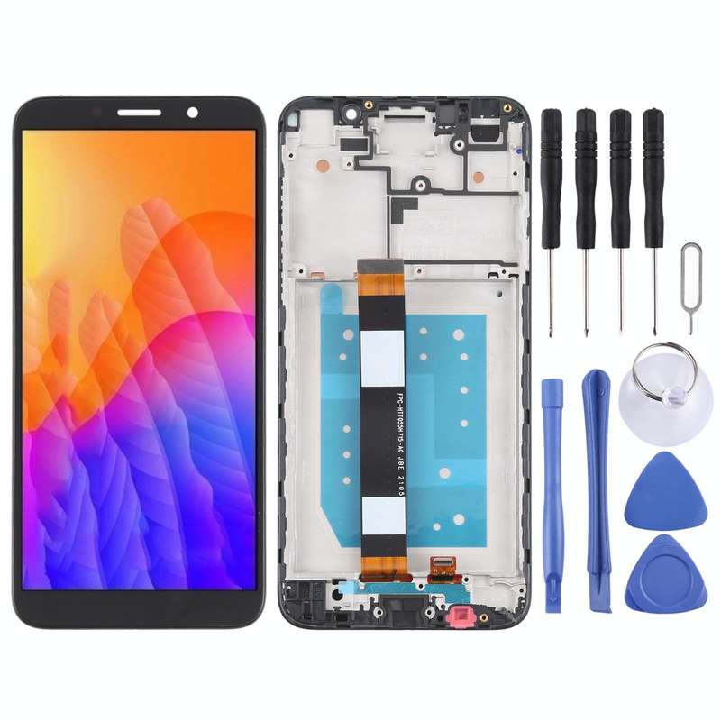 OEM LCD Screen for Huawei Y5p Digitizer Full Assembly With Frame(Black)