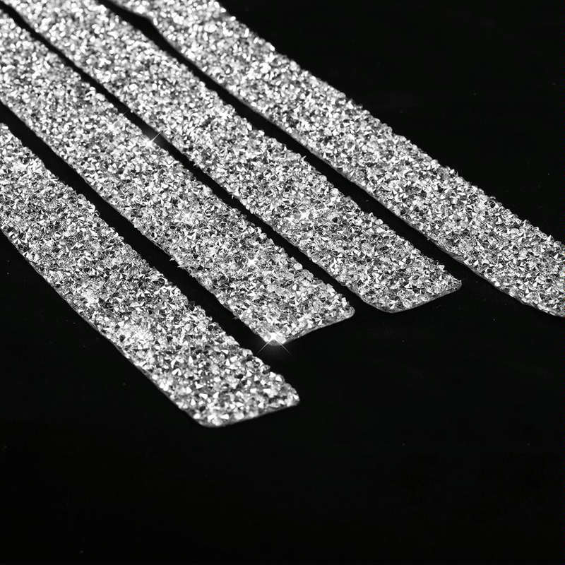 For BMW Series 3 E46 1998-2005 Car Door Threshold Strip Diamond Decoration Sticker, Left and Righ...