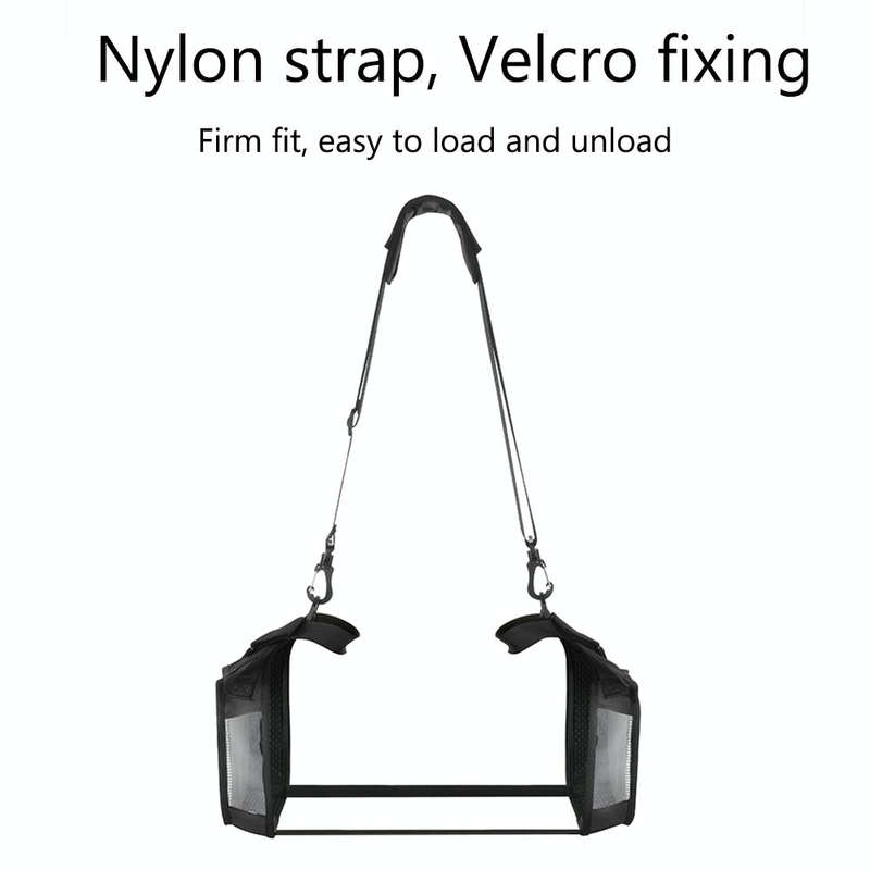 For Tribit StormBox Blast Speaker Case Fall-proof Carrying Strap Case Protective Cover(Black)