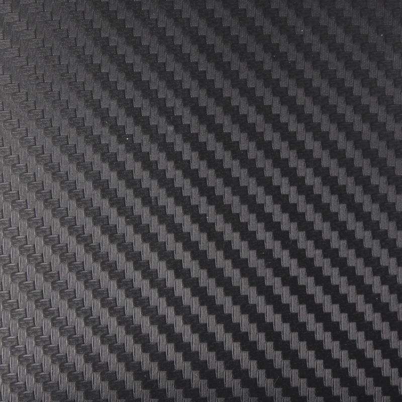 Car Decorative 3D Carbon Fiber PVC Sticker, Size: 152cm x 50cm(Black)